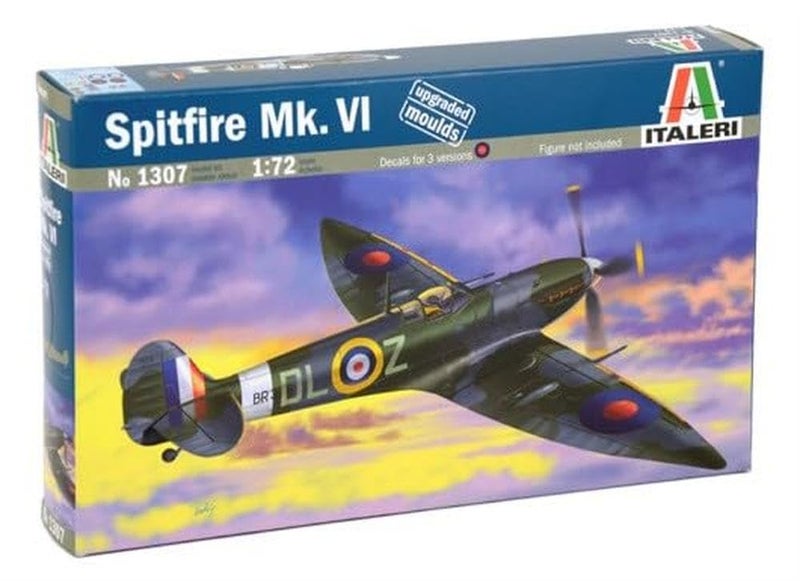 Italeri 1307 Spitfire Mk Vi 1:72 Plastic Kit - Image 1